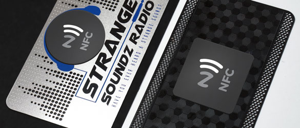 NFC Card In Black and Stainless Steel with Round and Square NFC Tags